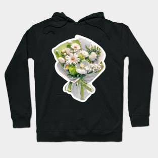 Green Flower，Beautiful Flowers Hoodie